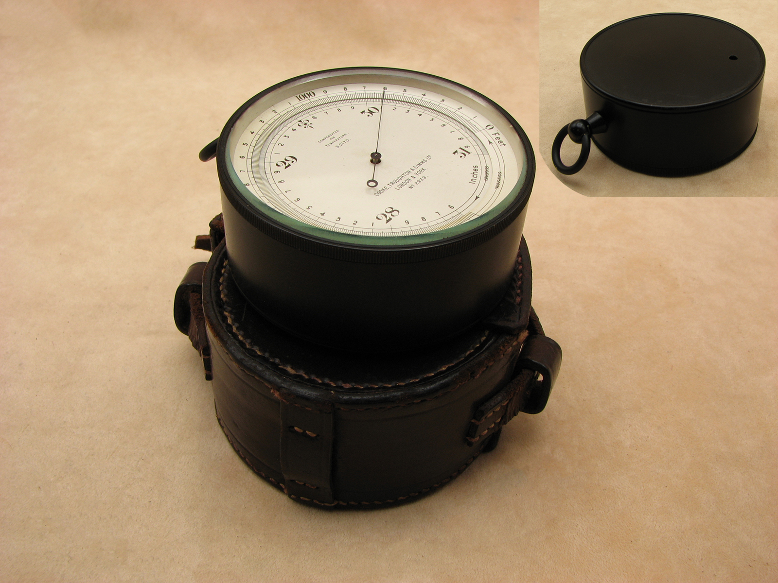 Cooke Troughton & Simms pocket barometer & altimeter circa 1920's
